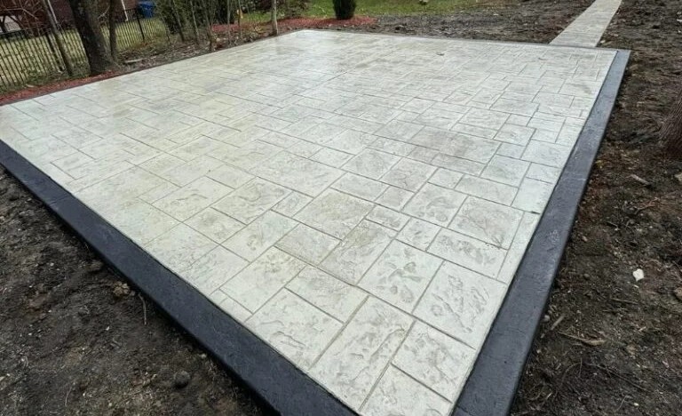 Finished concrete project